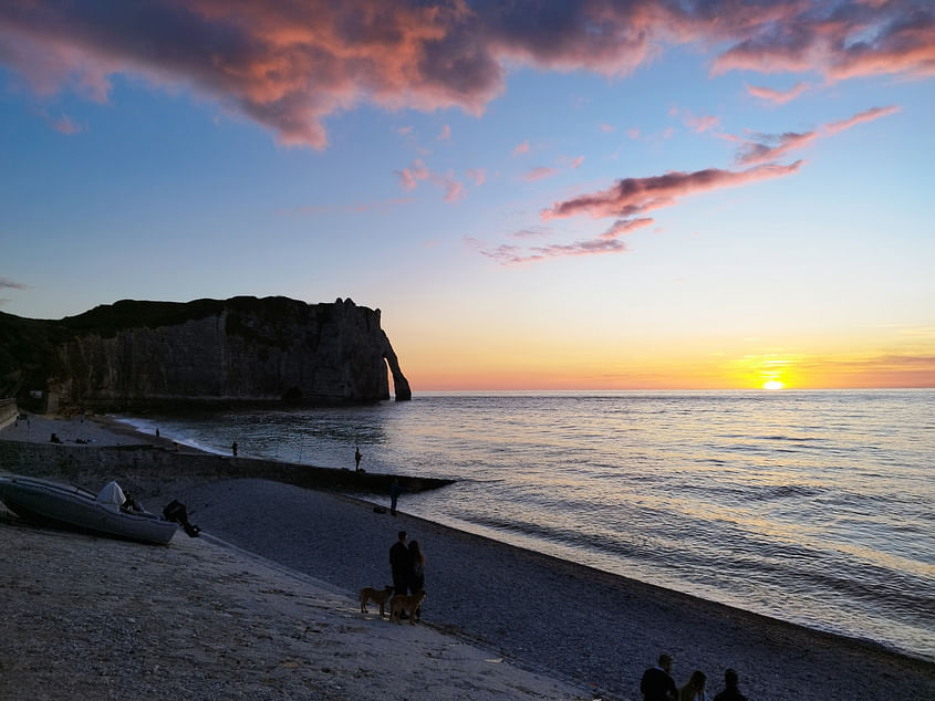 Vol vers les Falaises d'Etretat