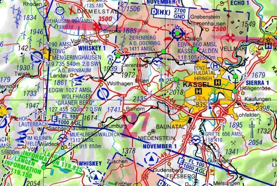 Rundflug über Kassel / Edersee