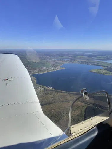 Rundflug über Leipzig