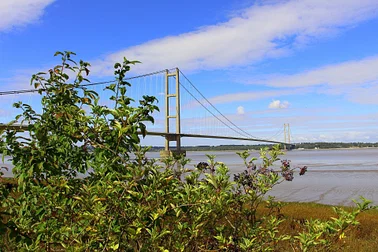 Humber bridge, Hornsea and the Humber estuary