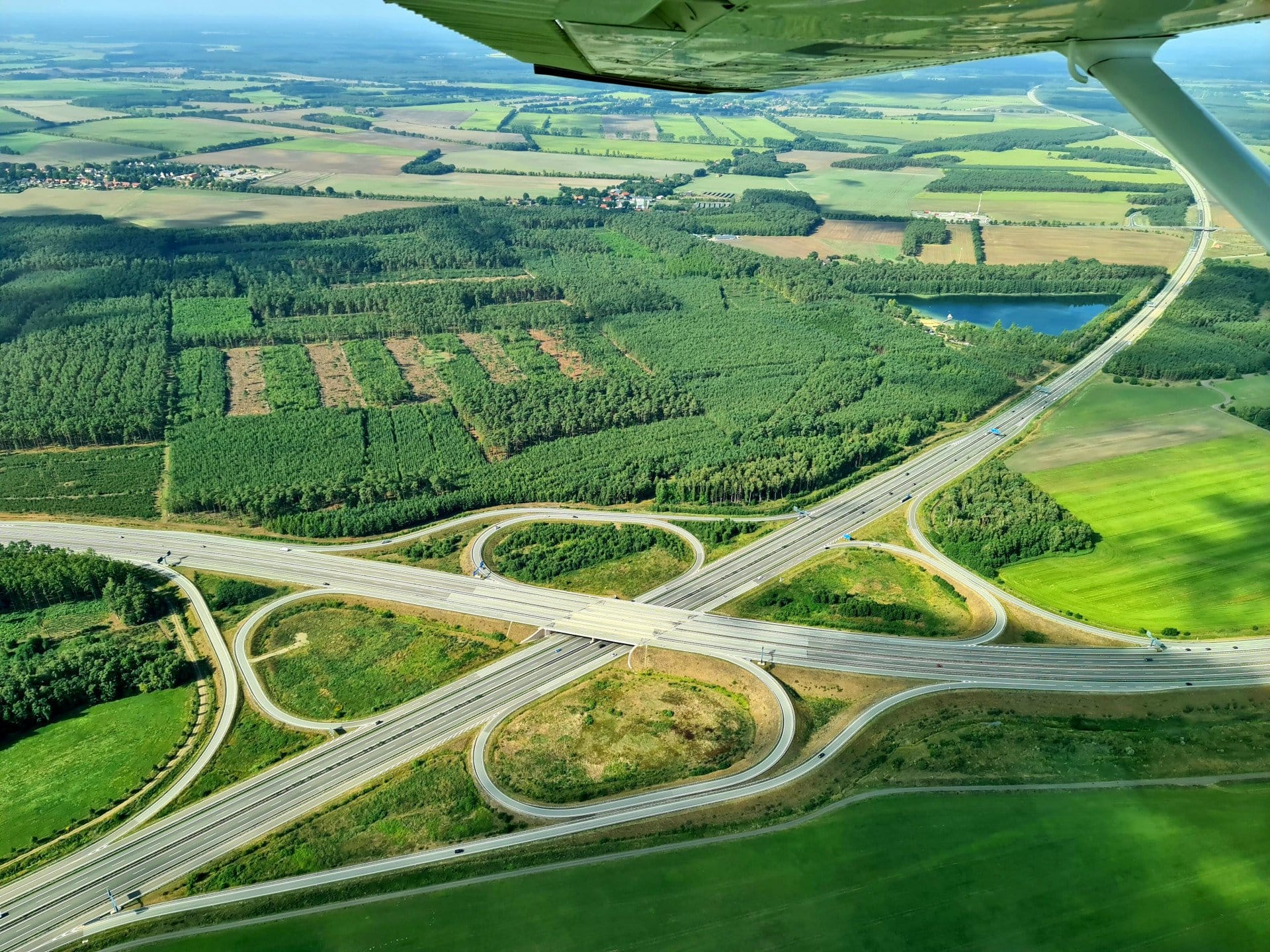 Flug zur Ostsee / Hansa-Park