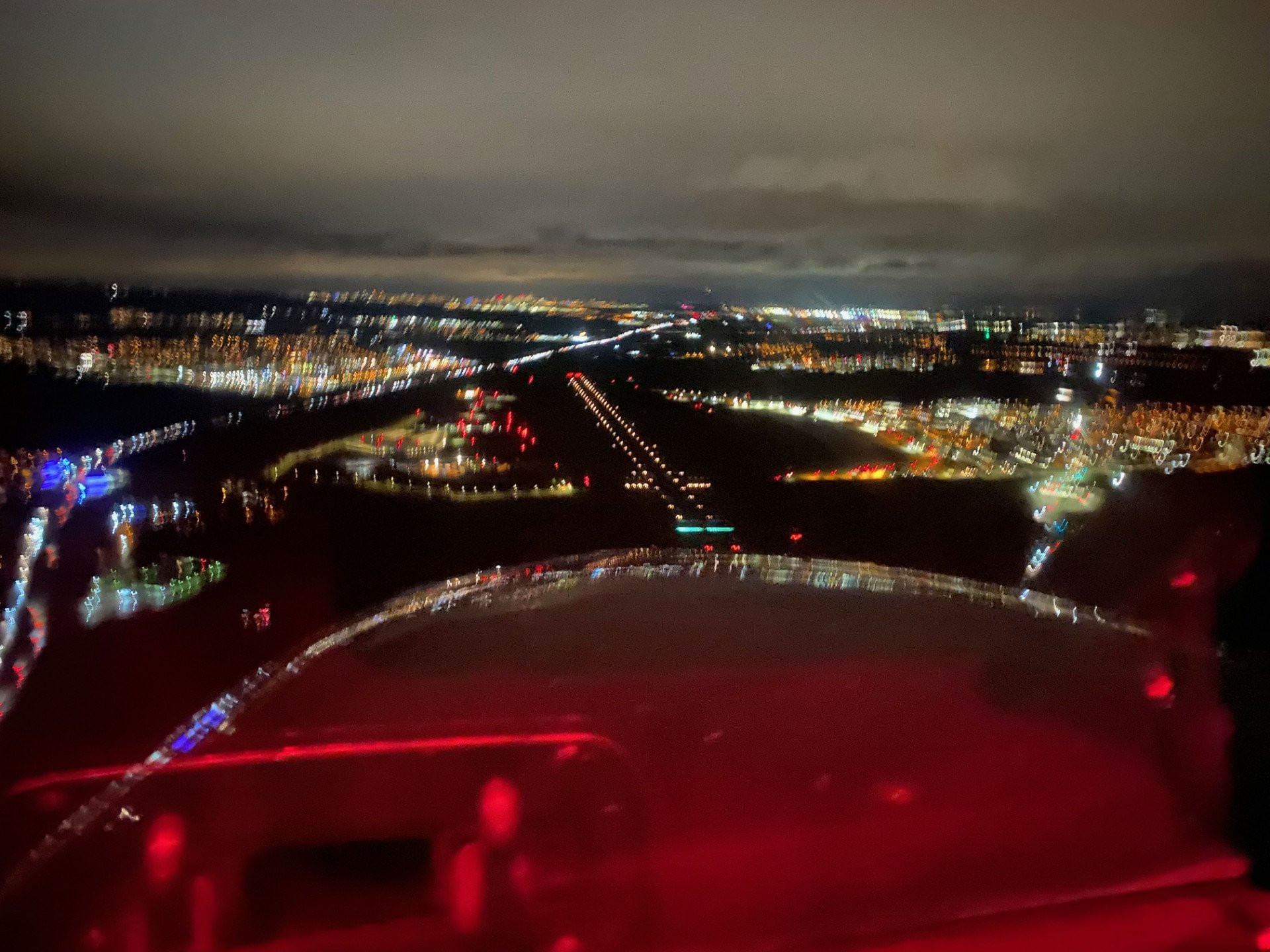 Die Lichter der Nacht von oben - nur im Winter!