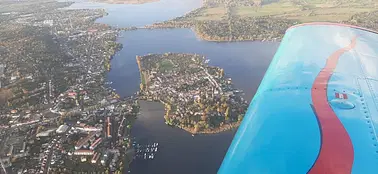 Schloss Sanssouci und Werder aus der Vogelperspektive