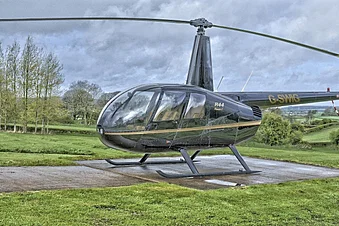 Helicopter flight over the Local Cambridgeshire area