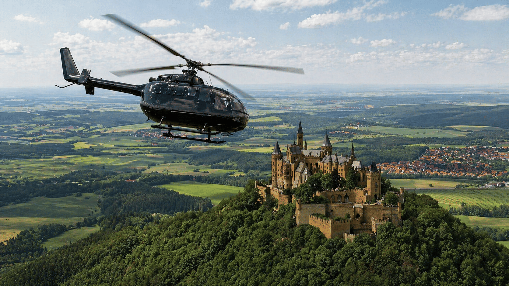 Halbtages Helikopter-Event mit dem VIP Turbinenhubschrauber