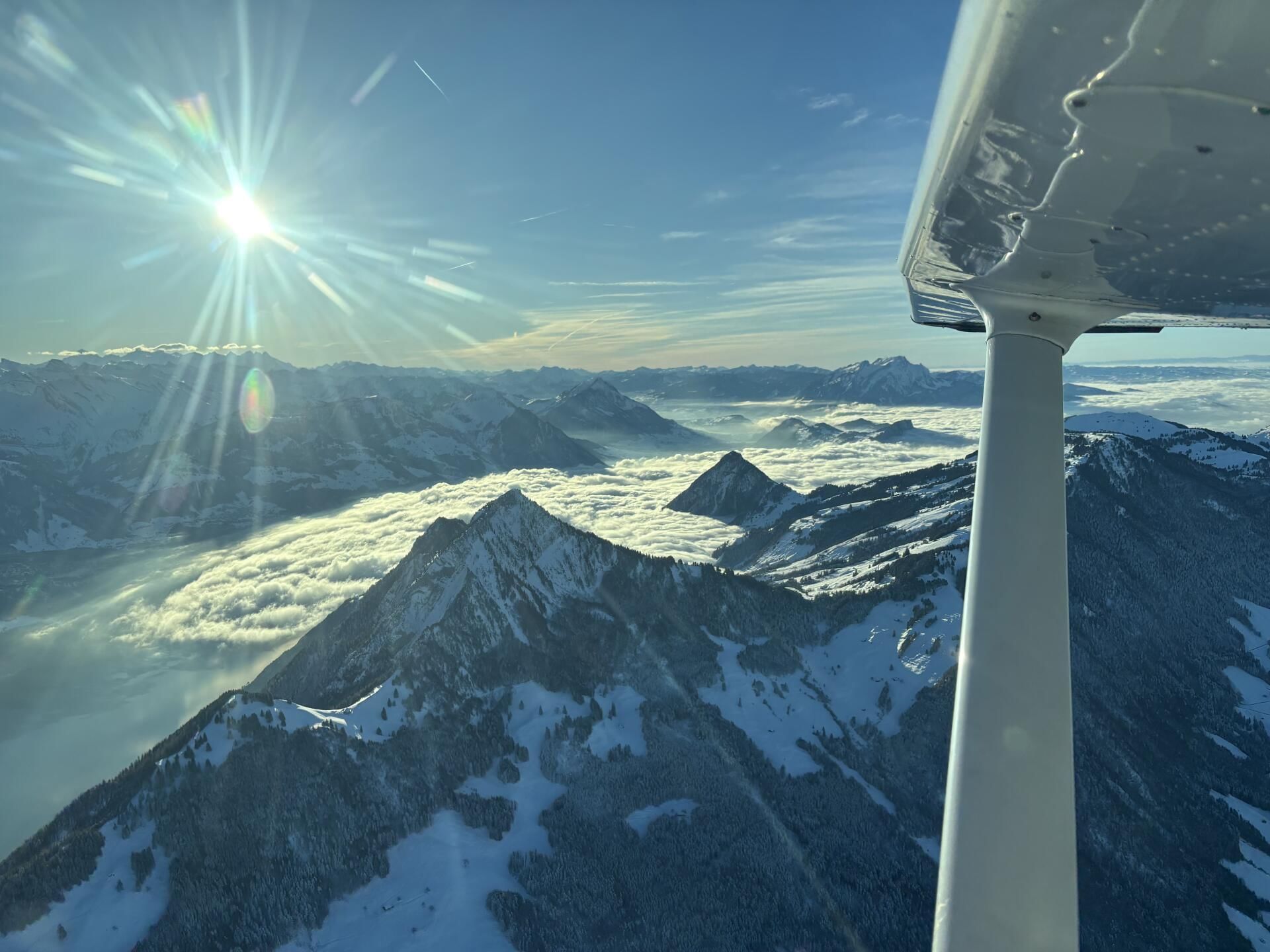 Rundflug durch das Herz der Alpen!