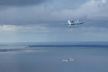 Balade aérienne jusqu'à Fort Boyard