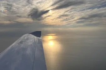 Couché de soleil sur la côte