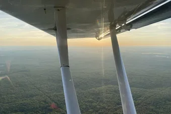 Berry - Bourbonnais - Tour de la forêt de Tronçais en avion