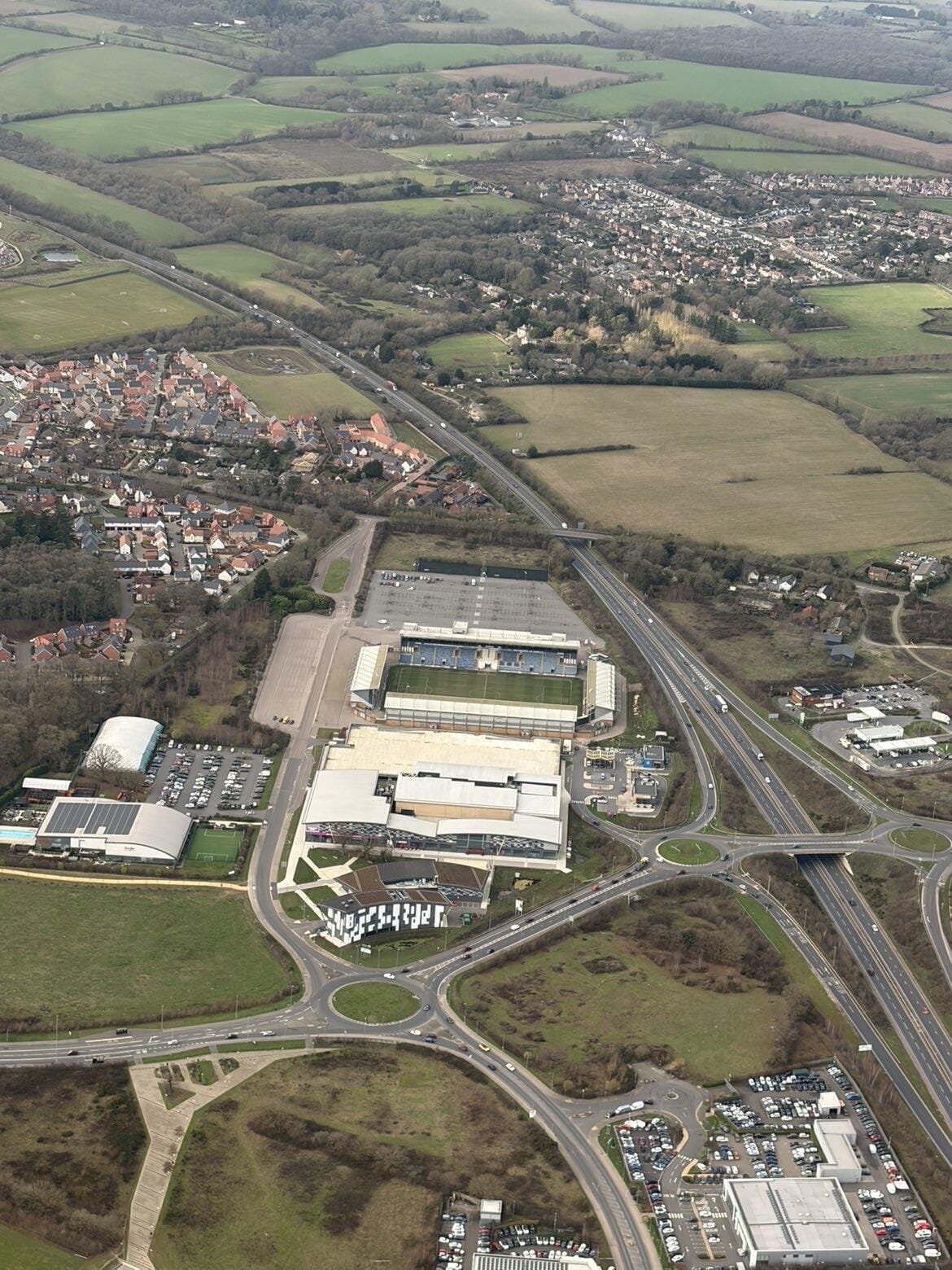 Two Hour Flight. Coast, Cities & Football Stadiums