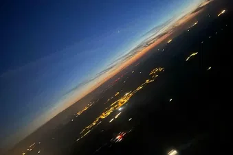 retour vers melun de nuit au crépuscule