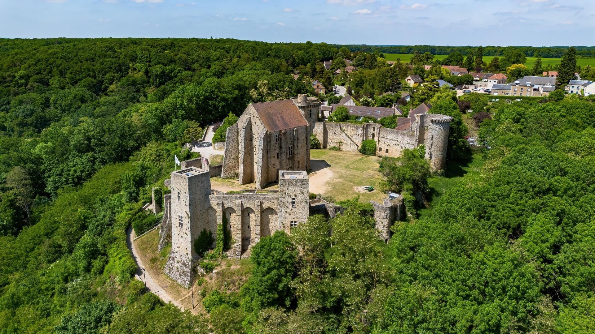 Survol de la vallée de Chevreuse