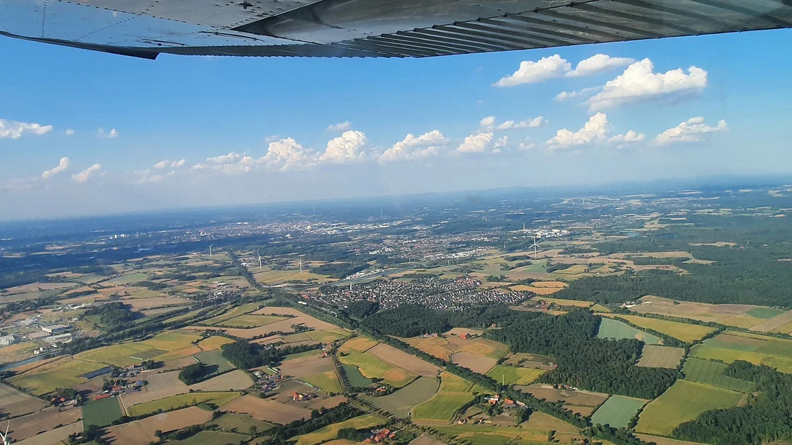 Rundflug über das Münsterland