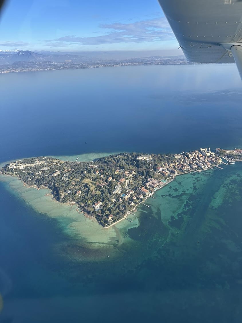 A Flight over Lake Garda Italy