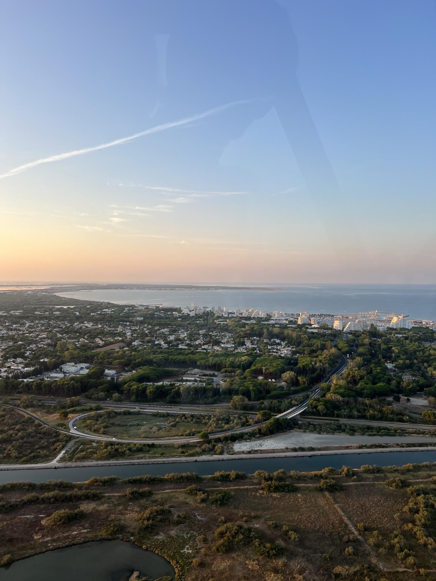 Découverte de la grade motte vue du ciel en hélicoptère