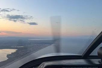 Survol de la côte Vermeille