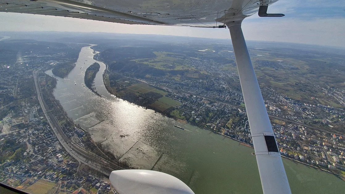 Rundflug über Köln, Bonn und das Siebengebirge