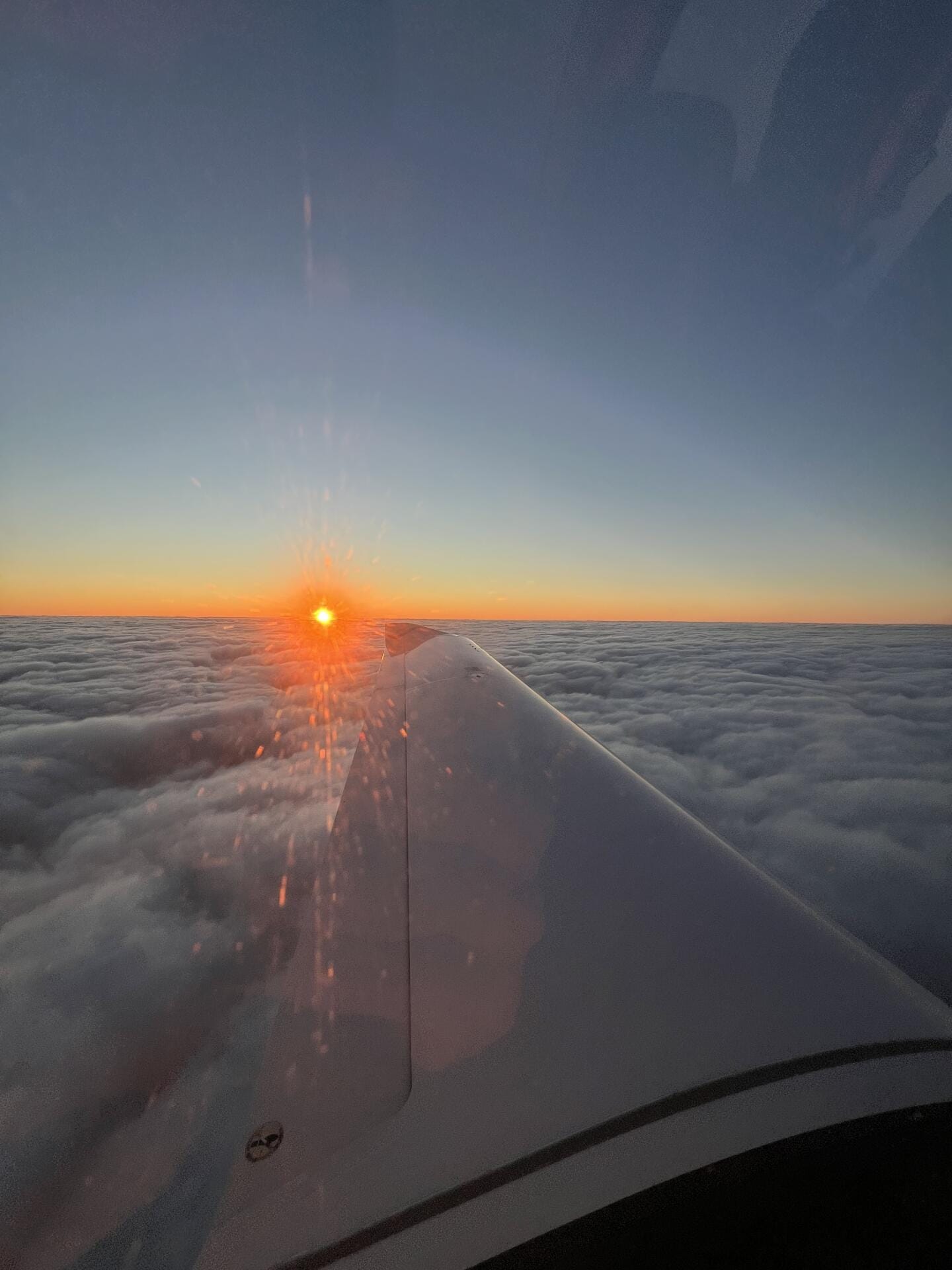 Vol au coucher de soleil