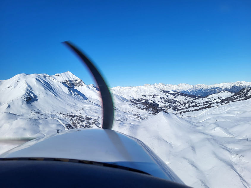 Les Alpes du Sud vues d'en haut