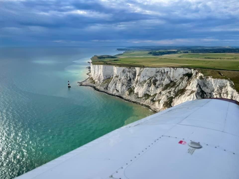 Beachy Head light house + cliffs