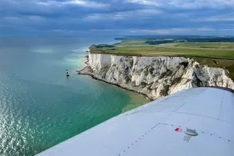 Beachy Head light house + cliffs