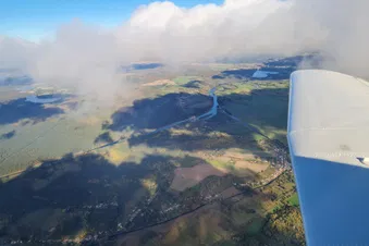 Ein "kleiner" Rundflug über das Oderbruch, entlang der ODER
