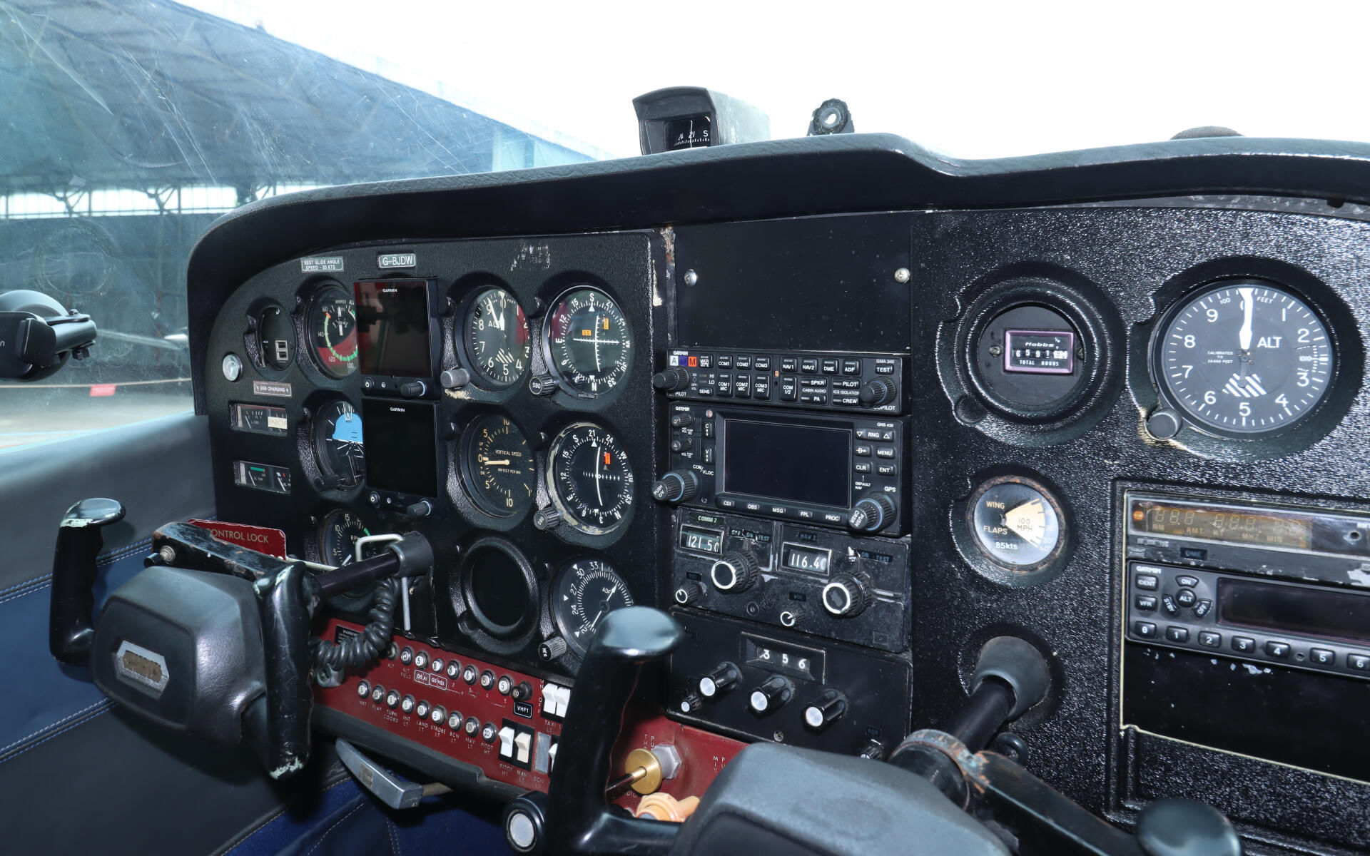 The Student Pilot flies from the left hand seat.