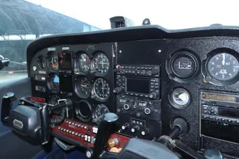 The Student Pilot flies from the left hand seat.