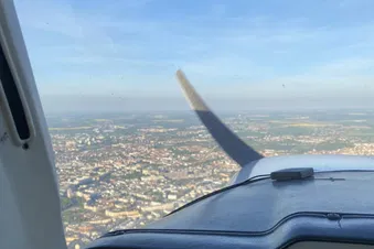 Rundflug über Leipzig und Halle
