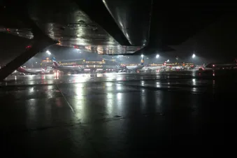 Nachtflug über Hannover