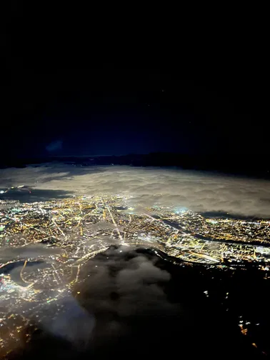 Vol de nuit en hélicoptère autour de Lyon