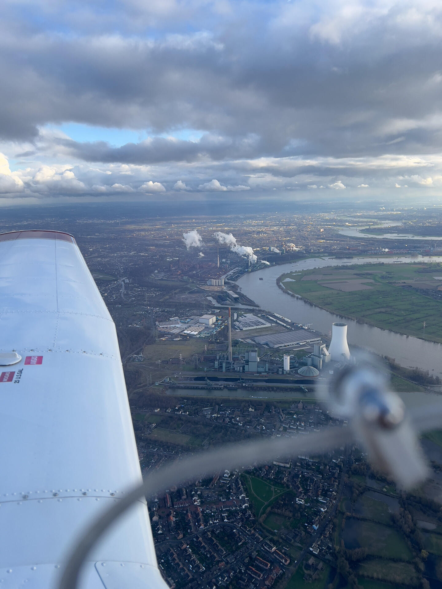 Rundflug Niederrhein - Ruhrgebiet