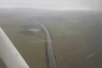Flight over York