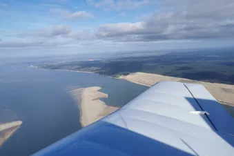 Le Bassin d'Arcachon vu du ciel