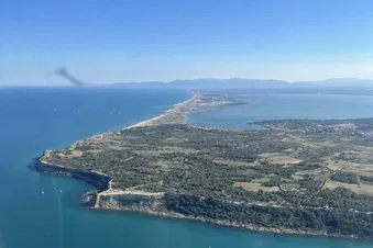 Vue aérienne Falaise de Leucate