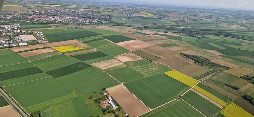 Rundflug Oppenheim, AKW Biblis, Ried, Worms und Rhein