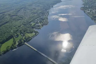 Rundflug über das Sauerland und den Möhnesee