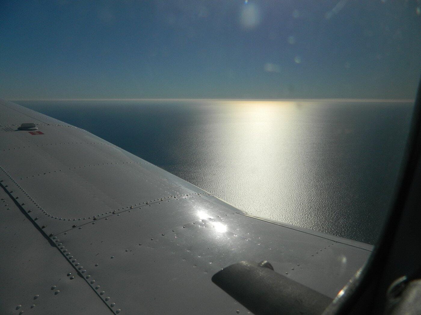 Sul mare poco prima del tramononto