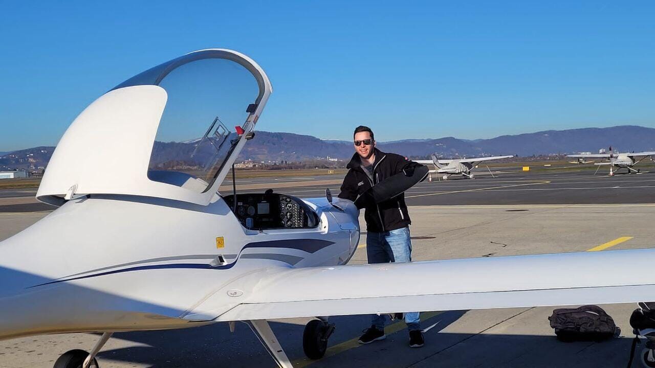 "Außenchecks" for dem Flug