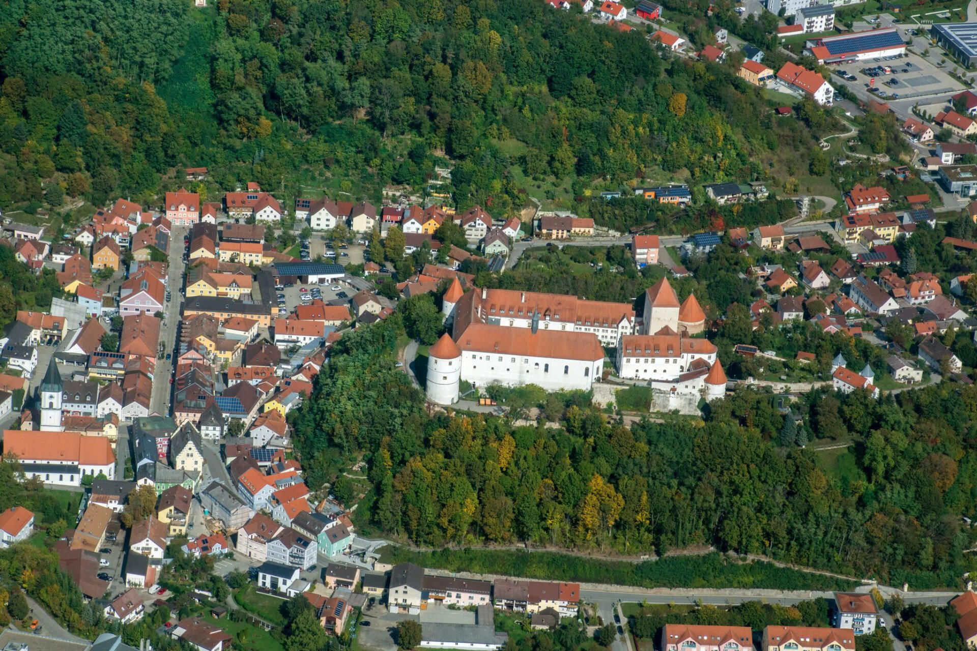 Rundflug über Regensburg, Walhalla, Befreihungshalle