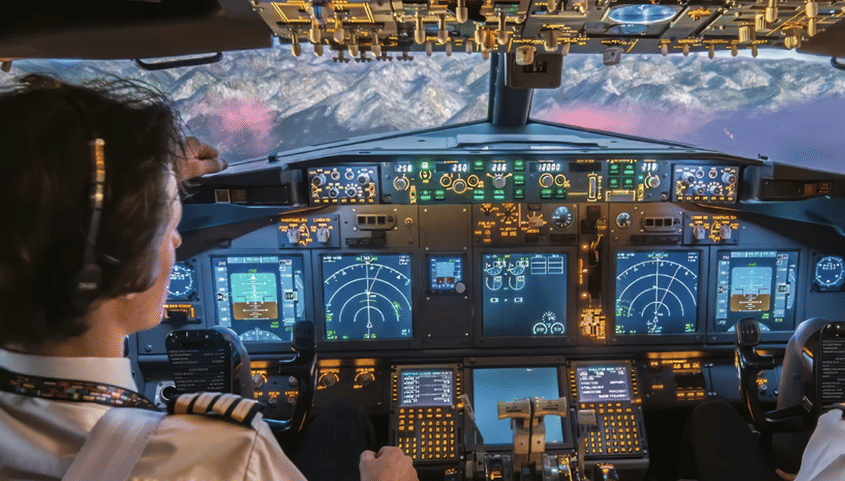 Echtes Cockpit / Professioneller Flugsimulator B737-800NG