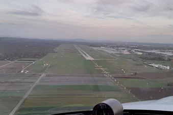 Anflug Flughafen Nürnberg