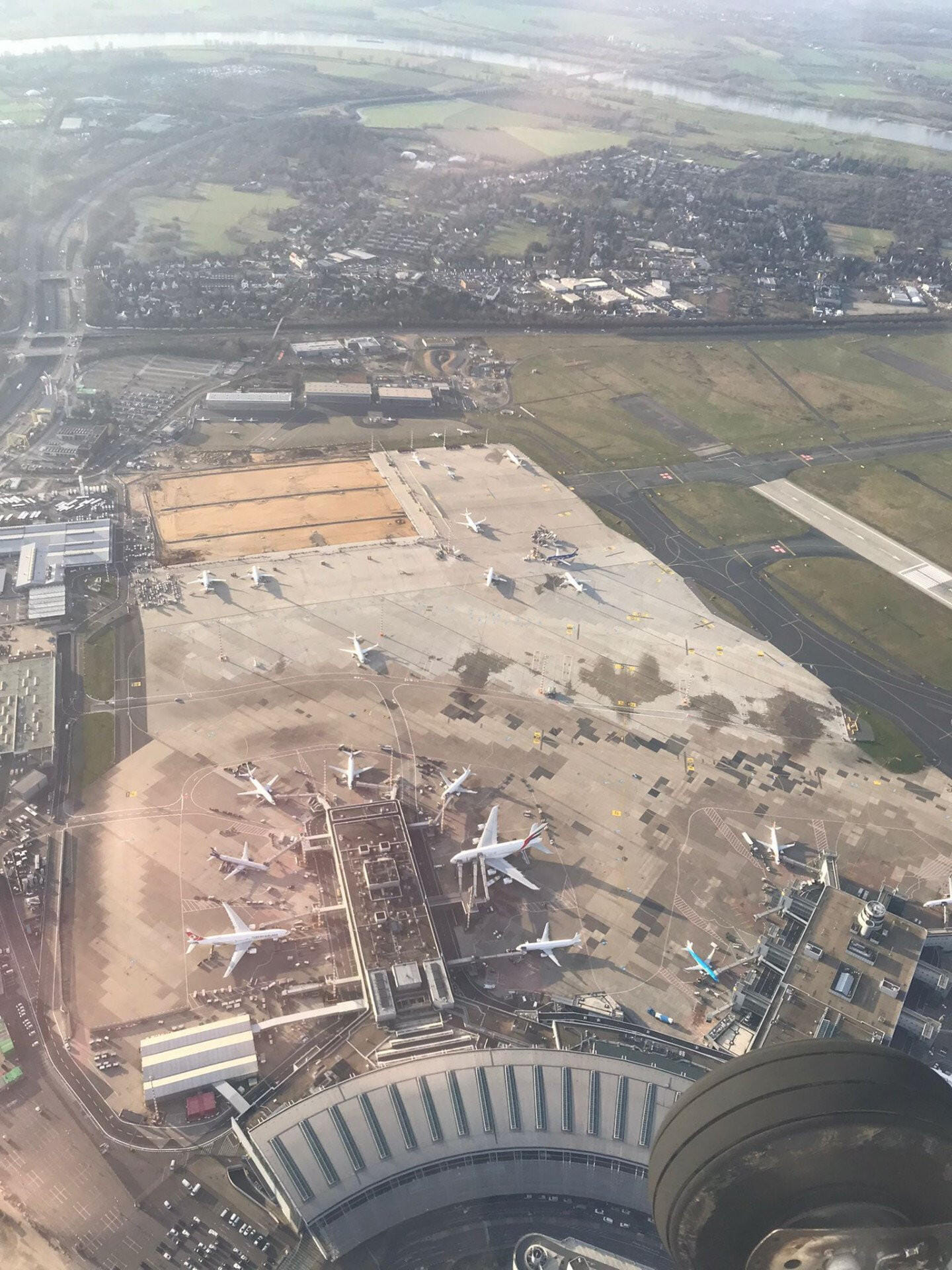 Ruhrgebiet und Rheinland von oben