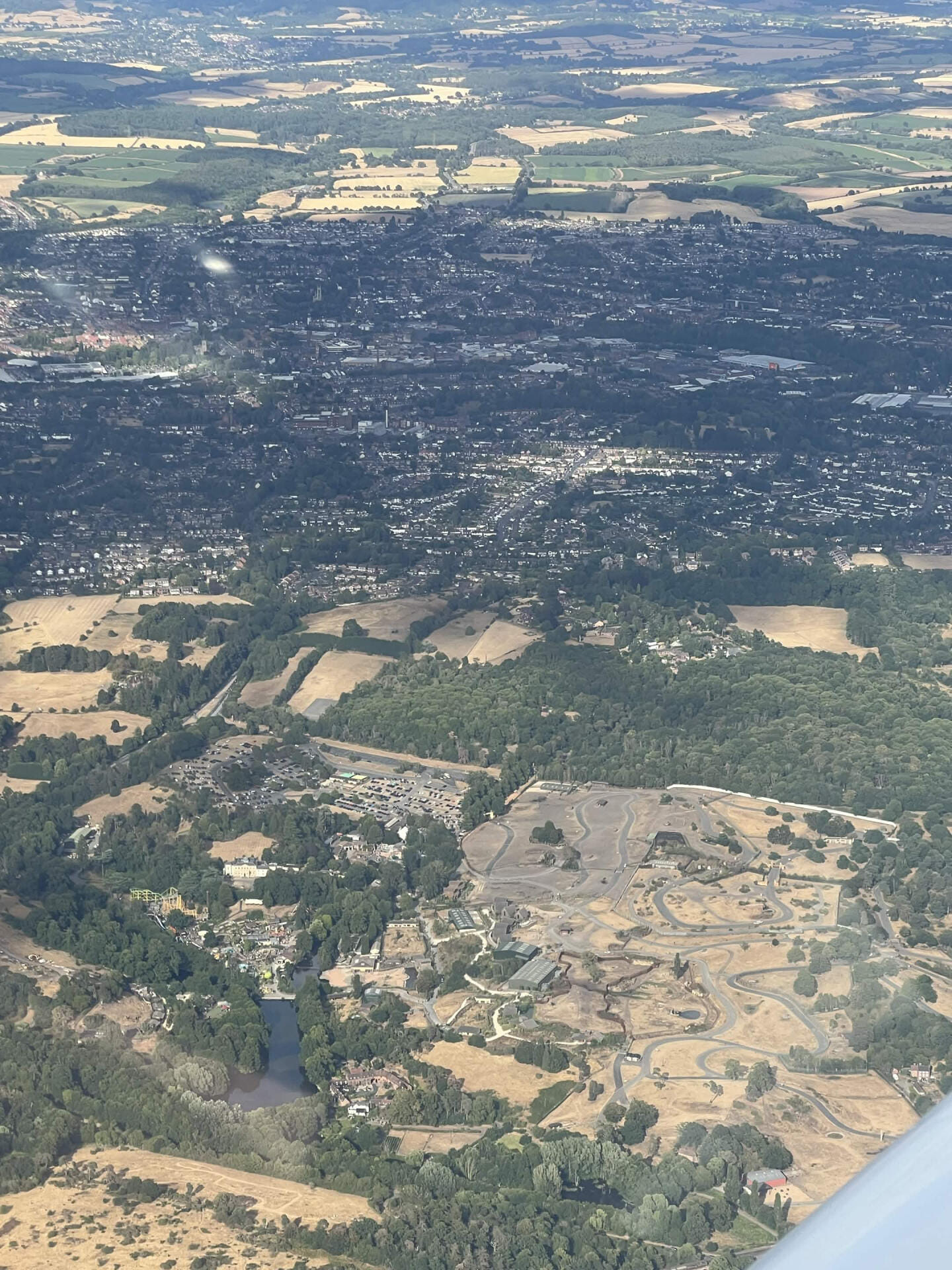 West midlands safari park from above