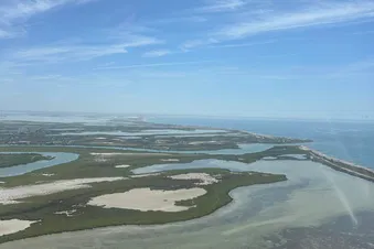La Camargue vue du ciel