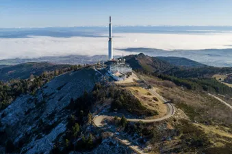 Vol au dessus du Pilat, , barrage de Grangent