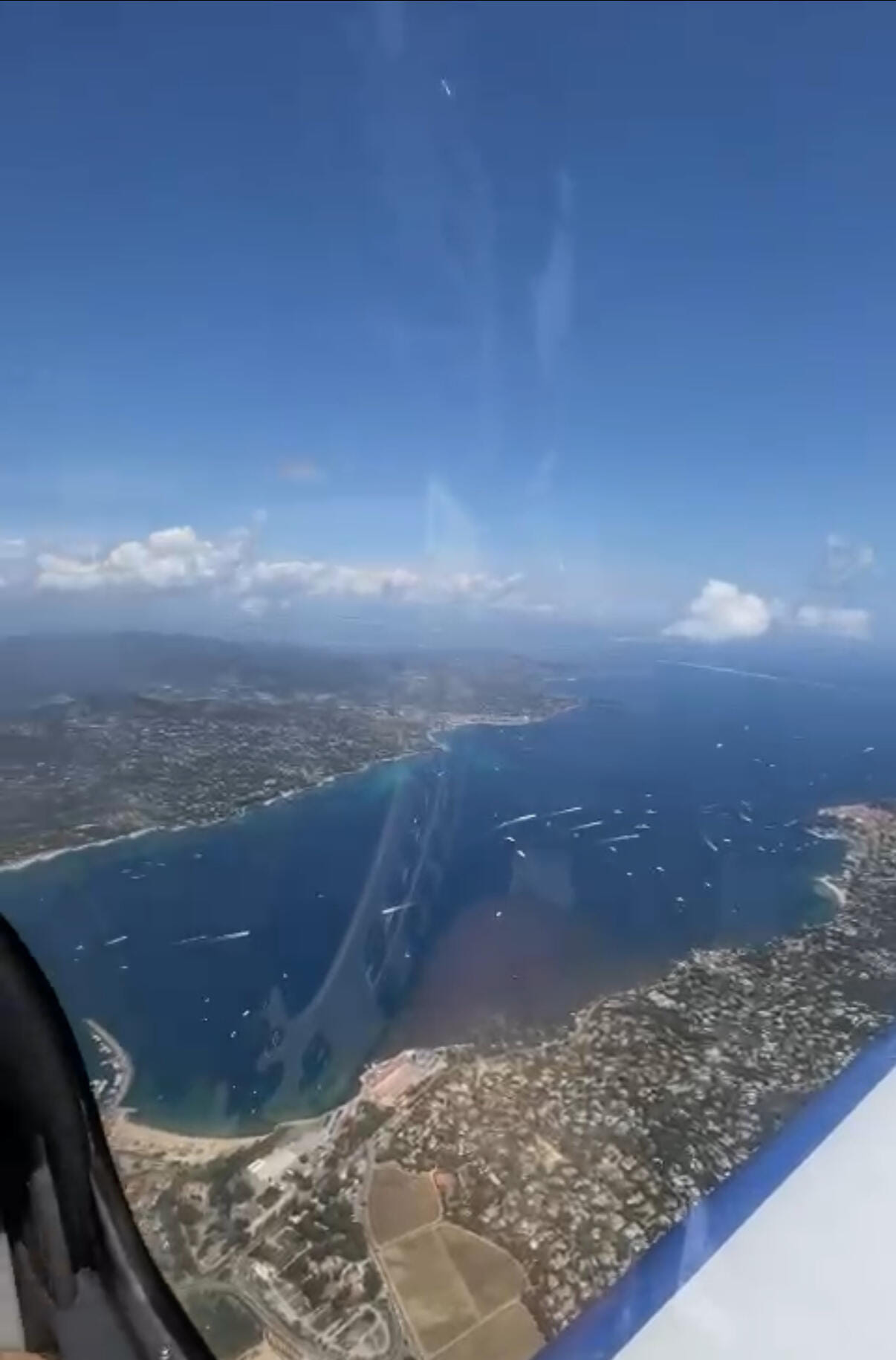 Côte d’Azur vue du ciel : jusqu’à Saint-Tropez