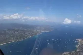 Côte d’Azur vue du ciel : jusqu’à Saint-Tropez