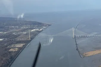 Survol du Havre, Étretat, Deauville