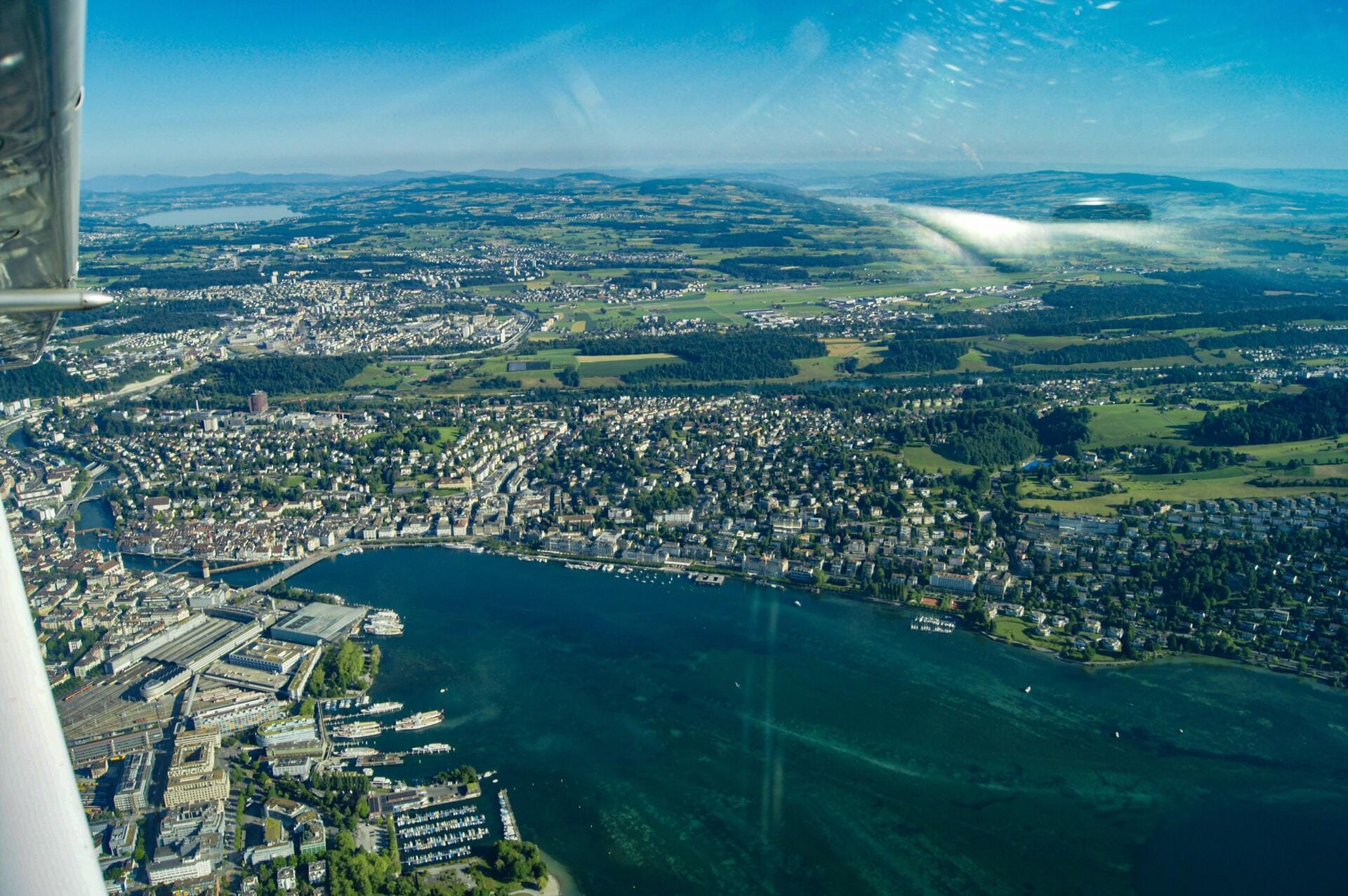 Zauberhafter Rundflug über die Stadt Luzern, Pilatus, Rigi